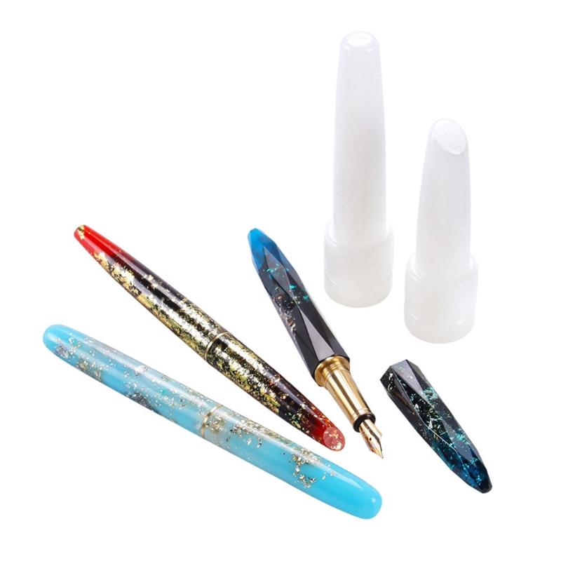 1 Set Ballpoint Epoxy Casting Mold Fountain Pen Epoxy Mold Silicone Pen Molds Resin Mold Pen Style Pen Casting Mold