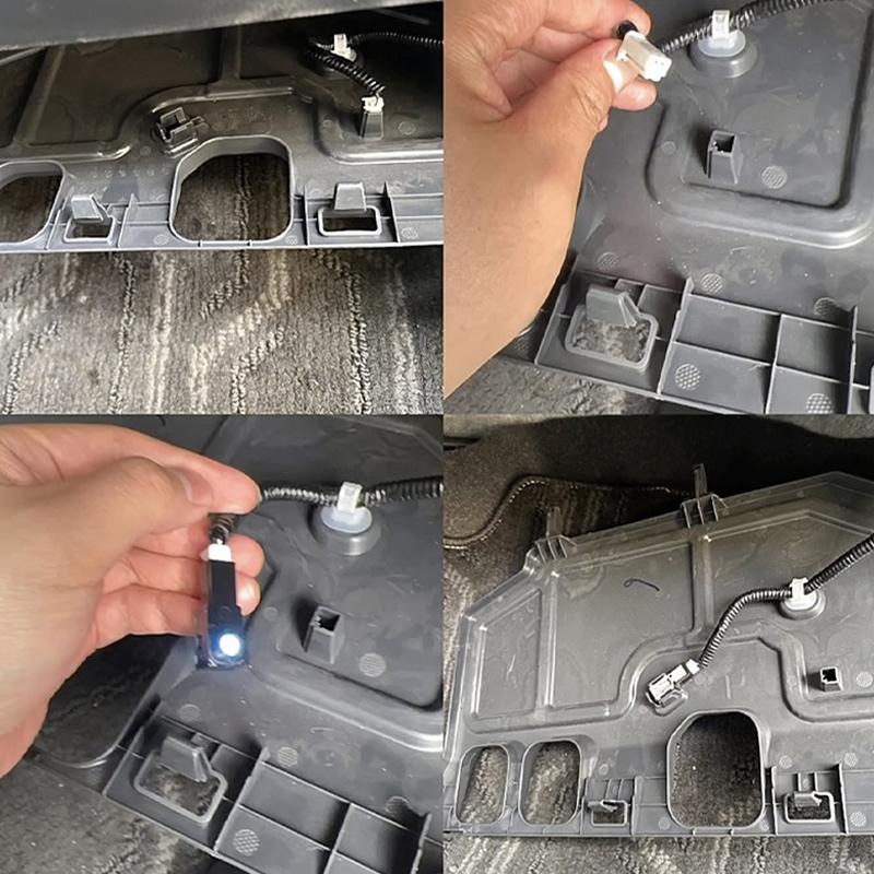 For Toyota RAV4 2019 2020 2021 2022 2023 2024 2025 Car Accessories ABS Footwell Ambient Light 2/4pcs