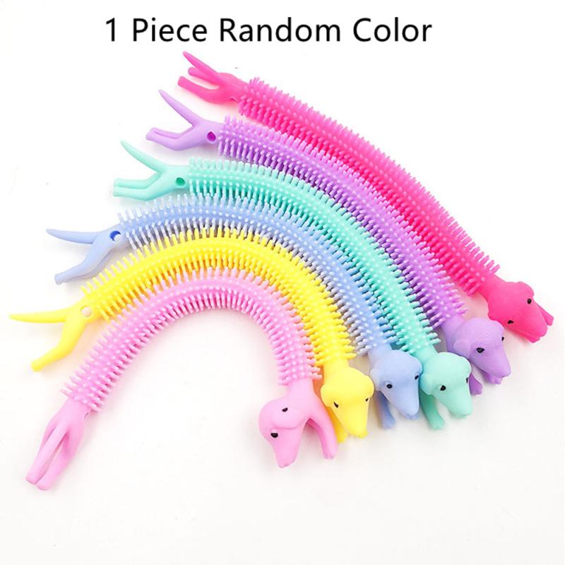 Cartoon Colored Stretch  String High Stretchability Stress Relief Venting Noodle Soft Smooth