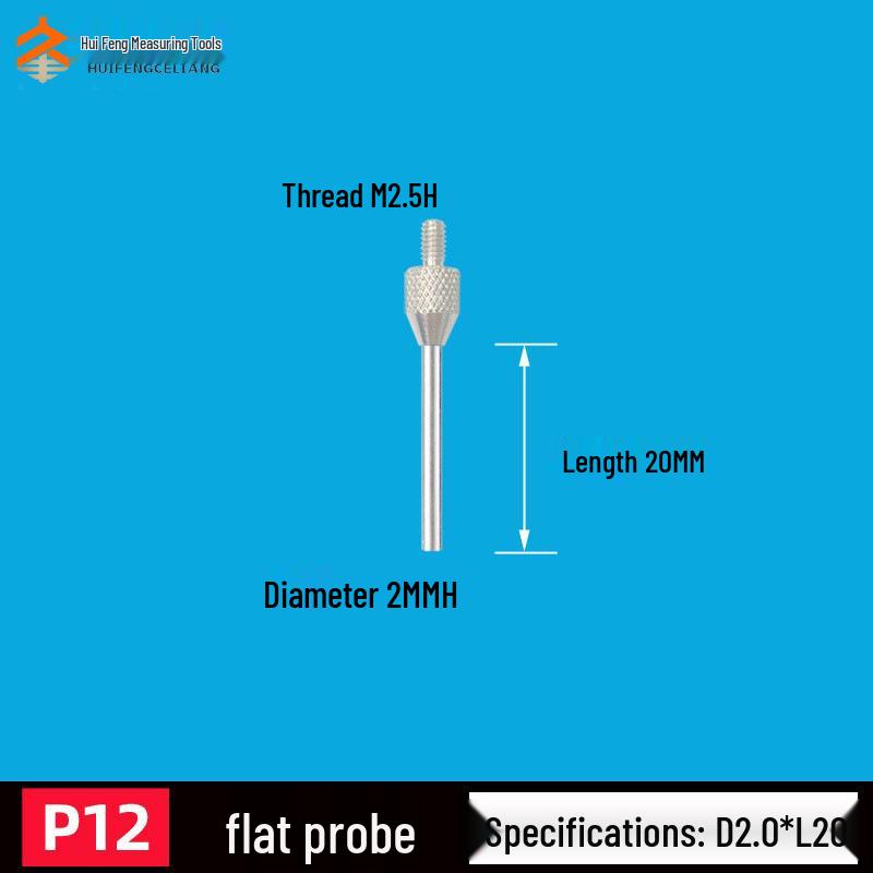 Dial Indicator & Micrometer Head Measuring Pin Gauge Probe M2.5