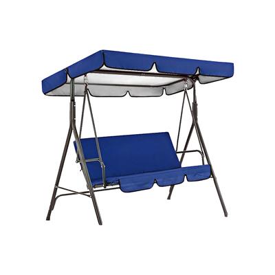 Swing Canopy Cover 190T Oxford Cloth Waterproof Swing Sunshade for Outdoor Patio Courtyard Blue