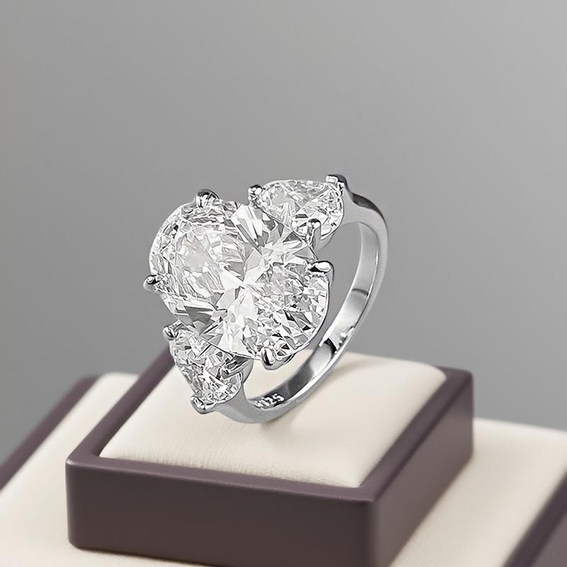 Hui Zhi Yi S925 Silber Ovaler Ring - Europäischer & Amerikanischer Stil Heißer Verkauf