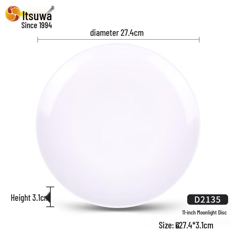 Wuhe White Melamine Round Dinner Plates (10-Pack)