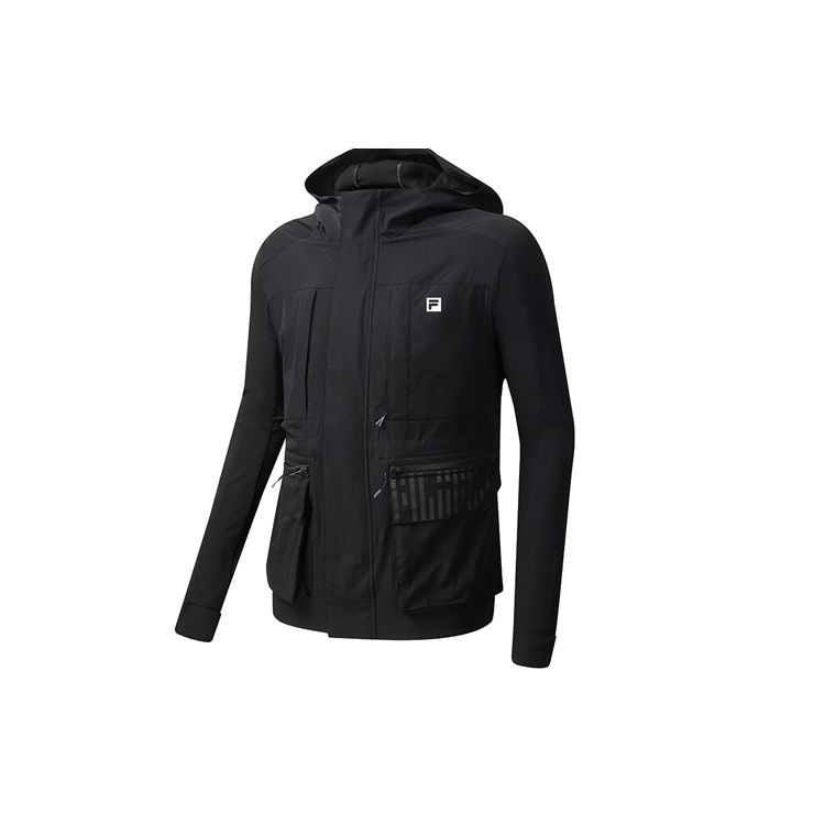 

Мужская тканая куртка на молнии FILA Athletics, черная A11M031712F-BK