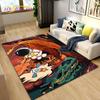 Cartoon Astronaut Space  Area Rug,Carpet Rug for Living Room Children's Room Decoration,Kids Play Crawl Soft Non-slip Floor Mat