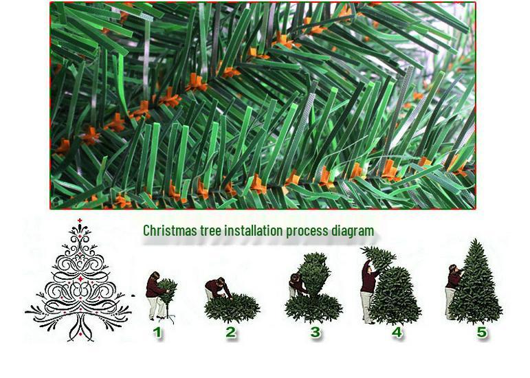 Christmas Tree Set with Lights: 1.2m, 1.5m, 1.8m for Mall & Hotel Decoration