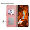 For vivo Y500 Pro 5G Case Stand PU Leather Phone Cover Card Holder Mirror