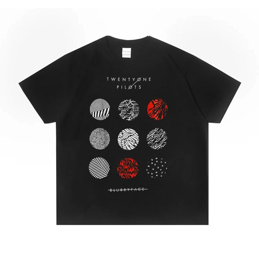 

Twenty One Pilots зажигают мужчин и женщин с той же модной повседневной тенденцией Высококачественная мотоциклетная футболка Мужская одежда XXXXXL чёрный