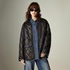 Chuyu Women's Winter Corduroy Quilted Coat