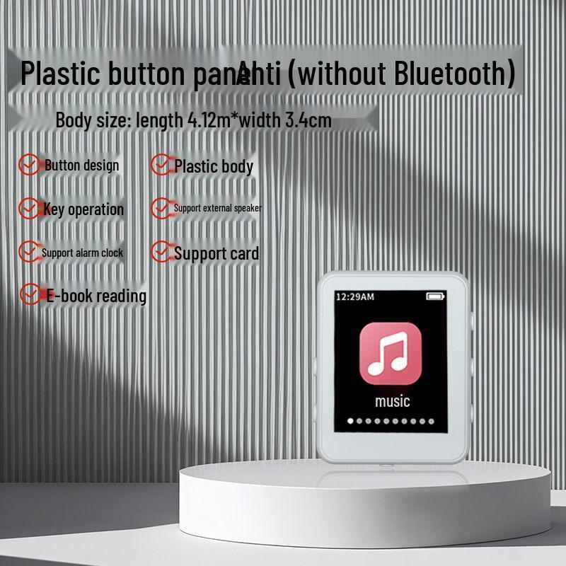 Portable Bluetooth MP4 Player with Touchscreen for High School Students - E-Book Reader & Music Player
