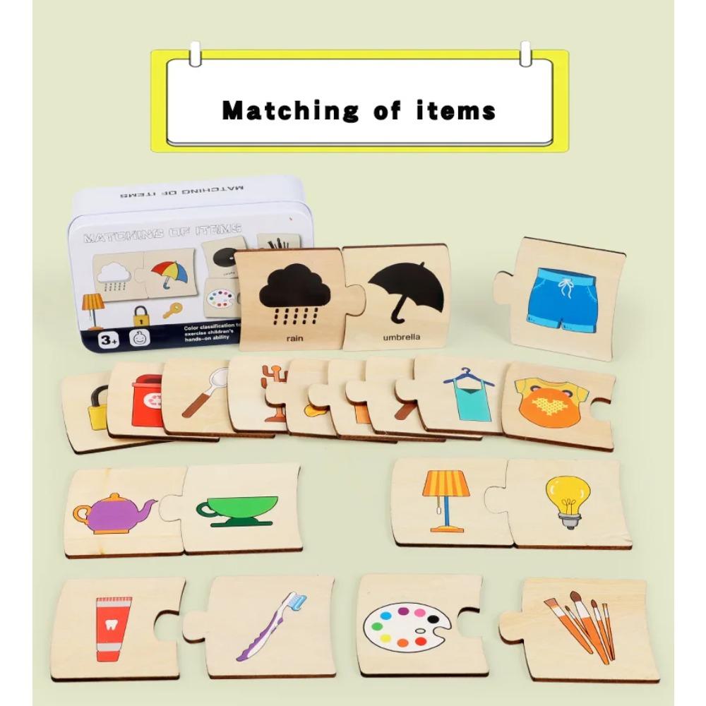 Interactive Wooden Learning Toy – Fun Animal & Number Matching Game for Shape Recognition & Early Math Skills, Ideal for Kids