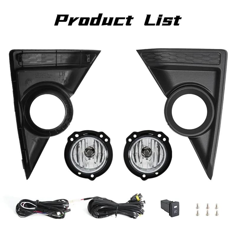 LED Fog Lamp For Toyota AGYA   DRL Daytime Running Lights Halogen Assembly Headlight With Cover Wires Car Accessories