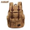 AUGUR Vintage Canvas Backpack for Men – Dual-Shoulder Laptop & School Bag