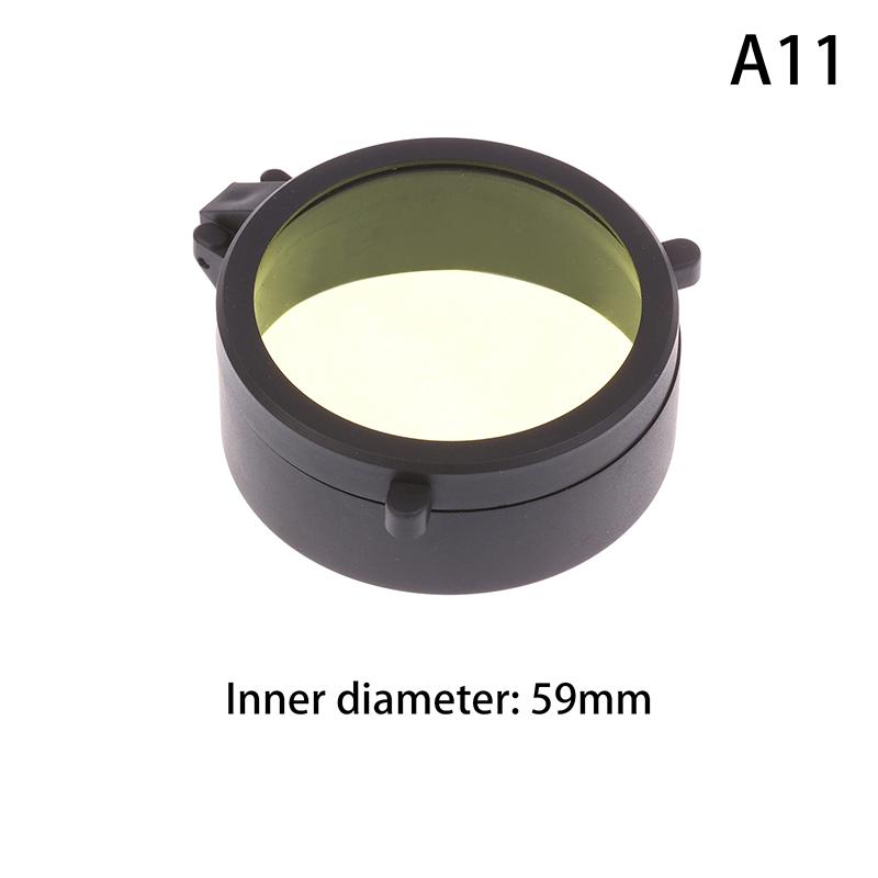 Rifle Scope Lens Cover Spring Up Quick Flip Openning Lens Dustproof Cover Telescope Cap For 36-64Mm Caliber Hunting Riflescopes