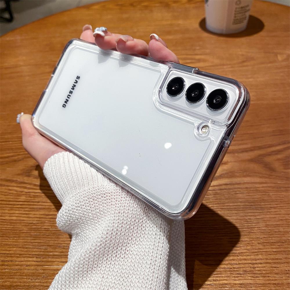

Transparent Shockproof Case for Samsung S24 S23 S22 S21 FE Plus Ultra 5G A12 A32 A52 A72 4G A33 A53 A73 A13 Crystal Cover For Samsung S22 Plus чистий