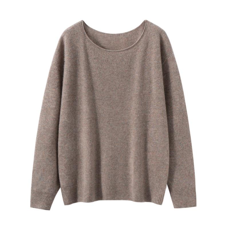 Women's 100% Cashmere Loose Fit Base Layer Top for Autumn/Winter