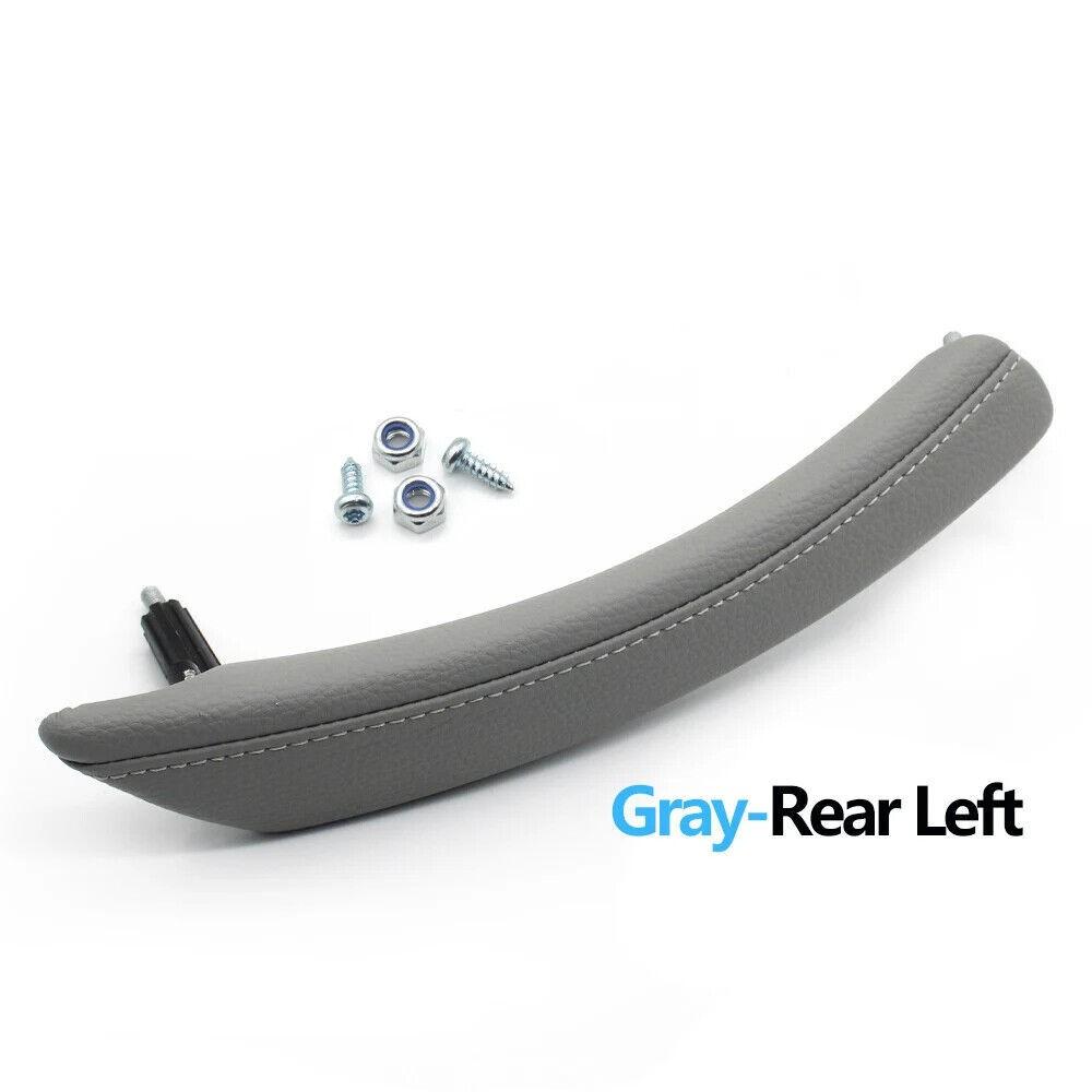 1x Passenger Door Interior Pull Handle Leather Cap Assembly for BMW 5 E60 06-10