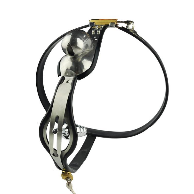 Erotische Harnröhrensperre Keuschheitskäfig Gürtel Edelstahl Metallschloss Penis Cock T-förmige Unterwäsche SM Sexspielzeug für Männer Mann