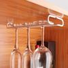 Modern Metal Wall Mounted Wine Glass Rack Space Saving Hanging Storage Under Cabinet Simple Installs For Kitchen Decors