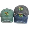 Baseball Hat With 2026 Football Soccer "BRAZIL" Flag Printed , Adjustable Sun Hat Hip Hop Non-Stretch Fabric Leisure Unisex Dad Hat
