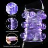 Silicone Cock Ring Fancy Condom Reusable Penis Rings Penis Sleeve Delay Ejaculation Sexual Pleasure Enhance with Pellets Sex Toy