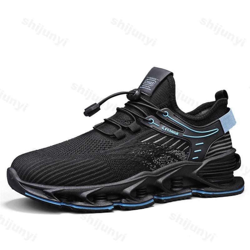 

Men s Fly Weave Design Casual Shoes 2026 Summer Mesh Breathable Fashi Trend Sports Shoes Comfortable Versatile Chunky sneakers 39 чёрный