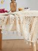 French Retro Lace Hollow Tablecloth Pastoral Style Photo Long Crochet Tablecloth Coffee Table Cover Towel Dining Table Cloth Cover Cloth