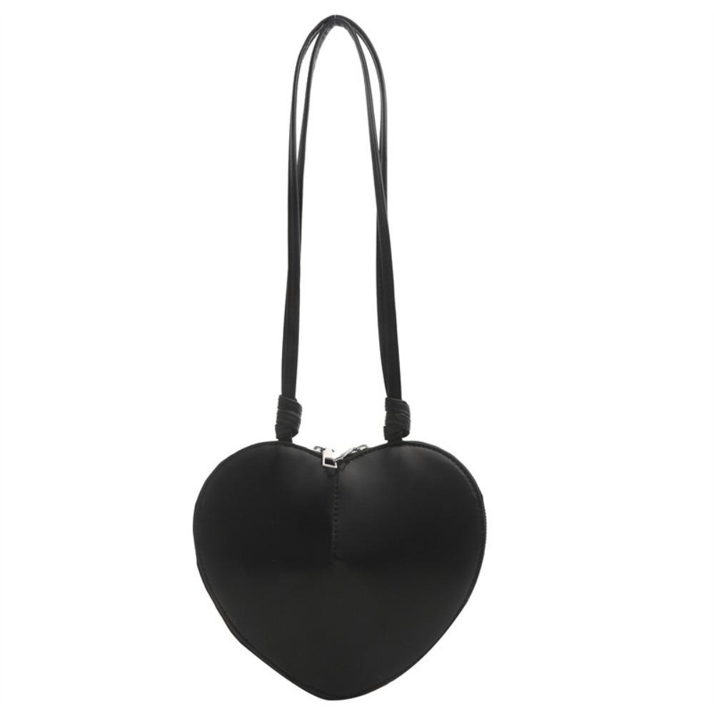 PU-Leder Herztasche Vielseitiges Design Multifunktionale Umhängetasche Einzigartiges Design Modischer Stil Herzförmige Tasche