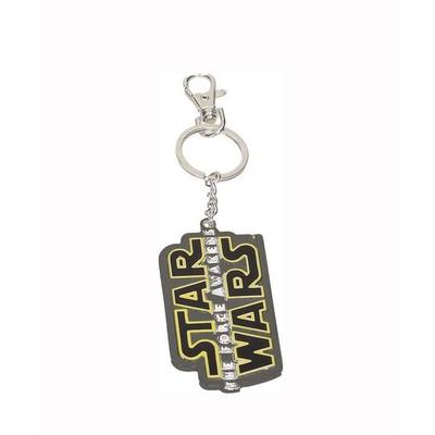 Keychain - Star Wars - Episode 7 - Logo Force Awakens - Metal - Black - Official
