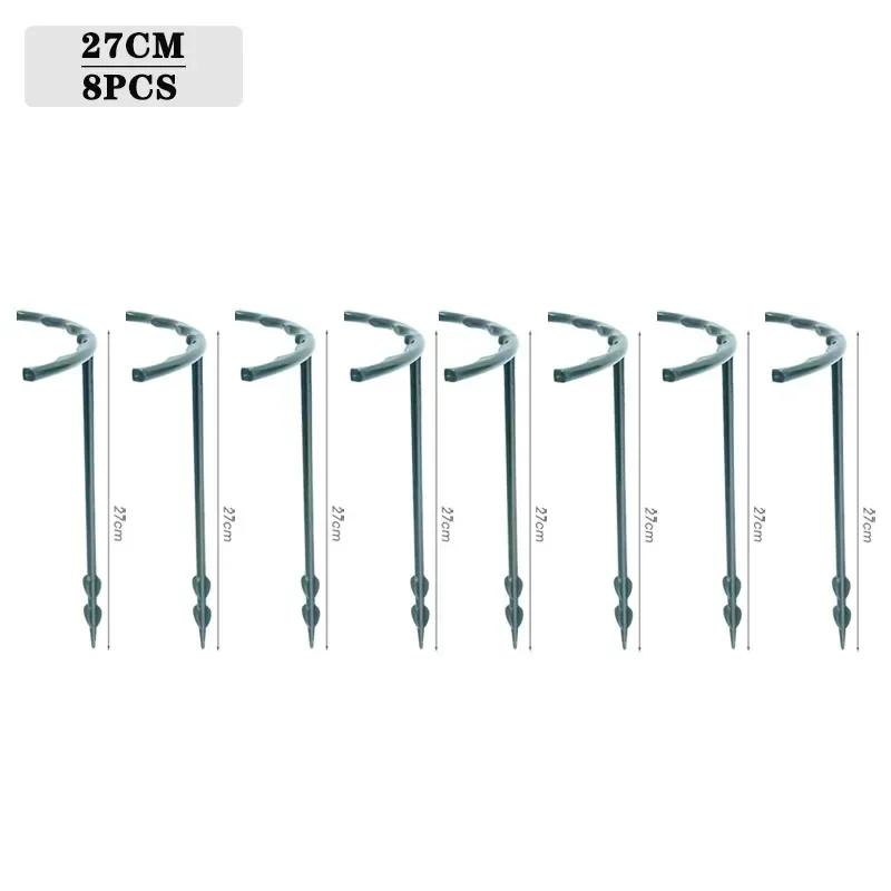 4-32PCS Plastic Plant Support Pile Frame Greenhouse Arrangement Semicircle Fixed Rod Indoor Flower Plant Vine Climbing Bracket