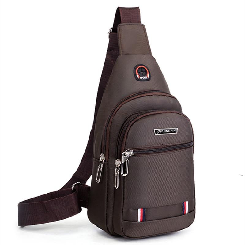 Men's Waterproof Oxford Crossbody Chest Bag - Korean & Japanese Style