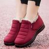 Women'S Shoes Snow Boots Ankle Woman  Trend Felt Waterproof Booties Winter Footwear Padded Man Low Heels Female Casual 44 45