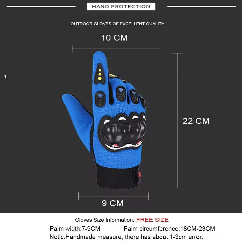 Outdoor Hiking Gloves Breathable Full Finger Racing Hard Shell Gloves Shock-absorbing Riding Off-road Motorcycle Gloves