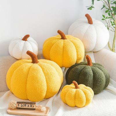 3D Kabarık Balkabağı Peluş Yastık - Gerçekçi Polyester Dolgulu Hayvanlar, Cadılar Bayramı Ev Dekorasyonu, Doğum Günü Partileri, Balkabağı Dekorasyonu