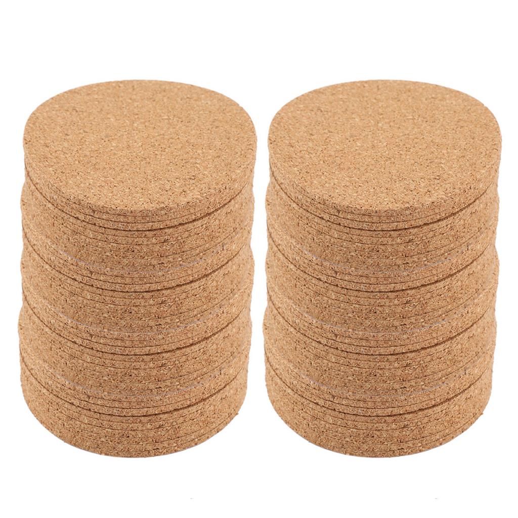 100Pcs Wood Drink Coaster Tea Coffee Cup Mat Pad Wood Tableware Home Decor