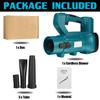 3000W New Cordless Electric Air Blower Leaf Snow Blower Dust Collector Sweeper Car Cleannig Blowing Machine