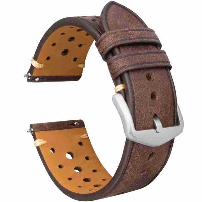 Proofing And Sampling, First Layer Retro Matte Leather Strap 16/18Mm Hole Cowhide Watch Strap Wristband