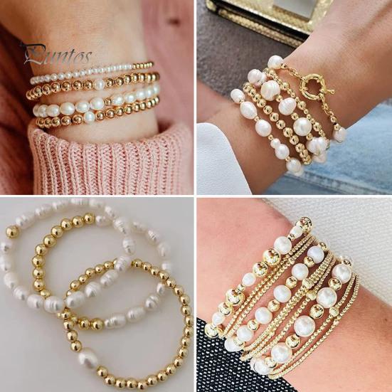 1 Set Bracelet Making Kit Smooth Wide Use Not Easy to Fade Multi-styles Easy-to-Use DIY with Hole Clay Beads Bracelet Making Kit Jewelry Accessories