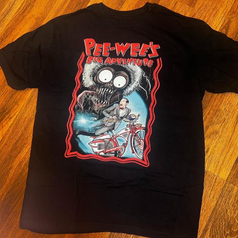 Big Adventures Pee Wee Herman Cotton Black All Sizes Unisex Shirt LO518 Unisex T-Shirt XL