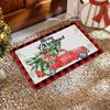 Christmas Dining Mat, Restaurant Atmosphere Decoration, Table Mat, Linen Printed Insulation Mat, Western Style Mat