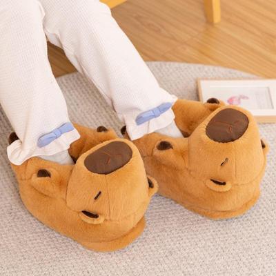 Pantofole di Cotone Capibara: Calzature invernali carine, calde e pelose per coppie
