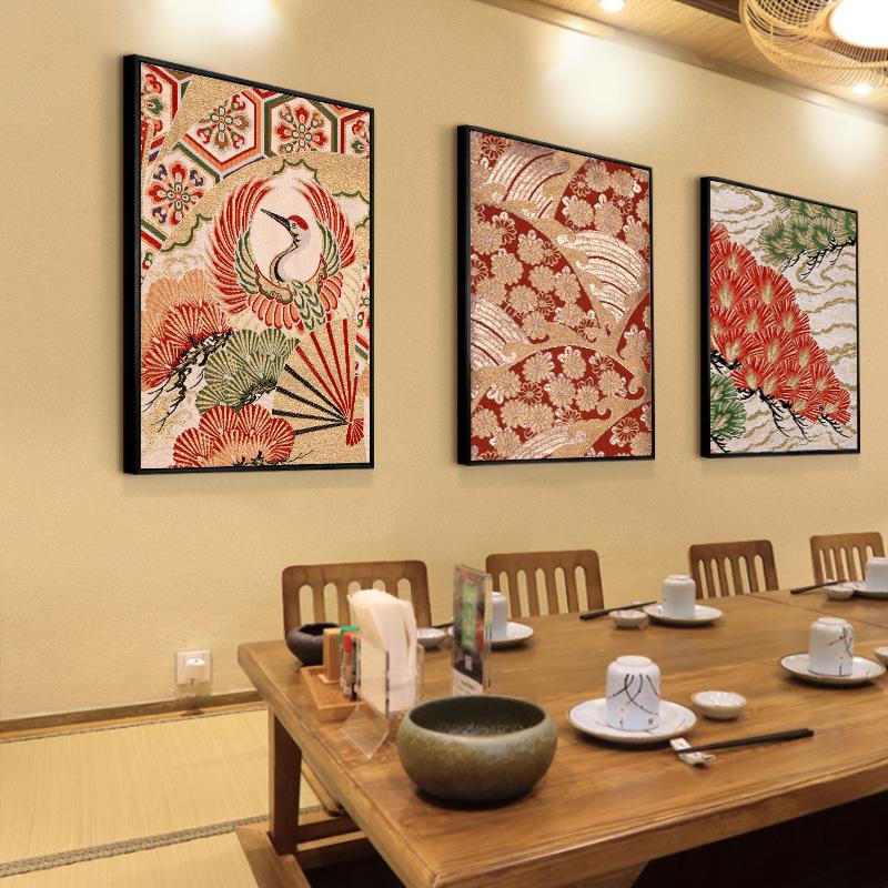 Chinese Style Ukiyo-e Japanese Canvas Painting Japanese Figure Posters Wall Art Restaurant Sushi Restaurant Living Room Decor