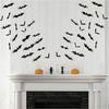 Halloween Bats Decorations Outdoor Indoor 3D Bat Stickers Horror Gothic Theme Paint-Safe Adhesive Waterproof Decals