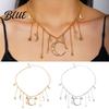 Ciondoli Collana con Stella e Luna Catena con Nappa Boho Choker