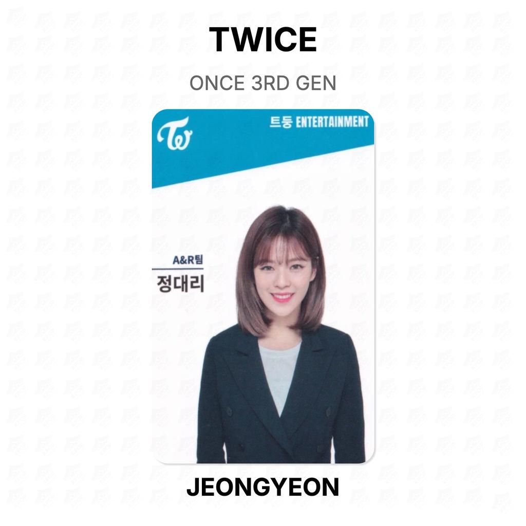 Twice ONCE 3RD GEN Official Photocard