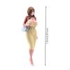 Miniature Female Figurine Hand-Painted Resin Figure Slim Diorama