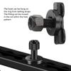 2PCS Airline Track Black L Track Stud Fitting Carbon Steel Galvanized L Track Double Lug Tie Down Fittings Trailer