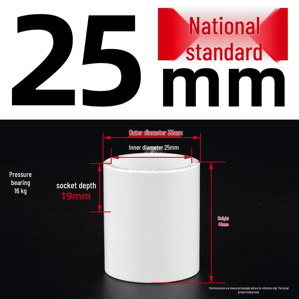 Colorful UPVC Straight White Fittings: National Standard Conduit Bundle Quick Connector for Fish Tank Accessories