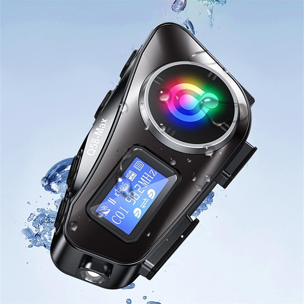 Car Bluetooth Headset Motorcycle Intercom Helmet LCD Waterproof maximum 32G