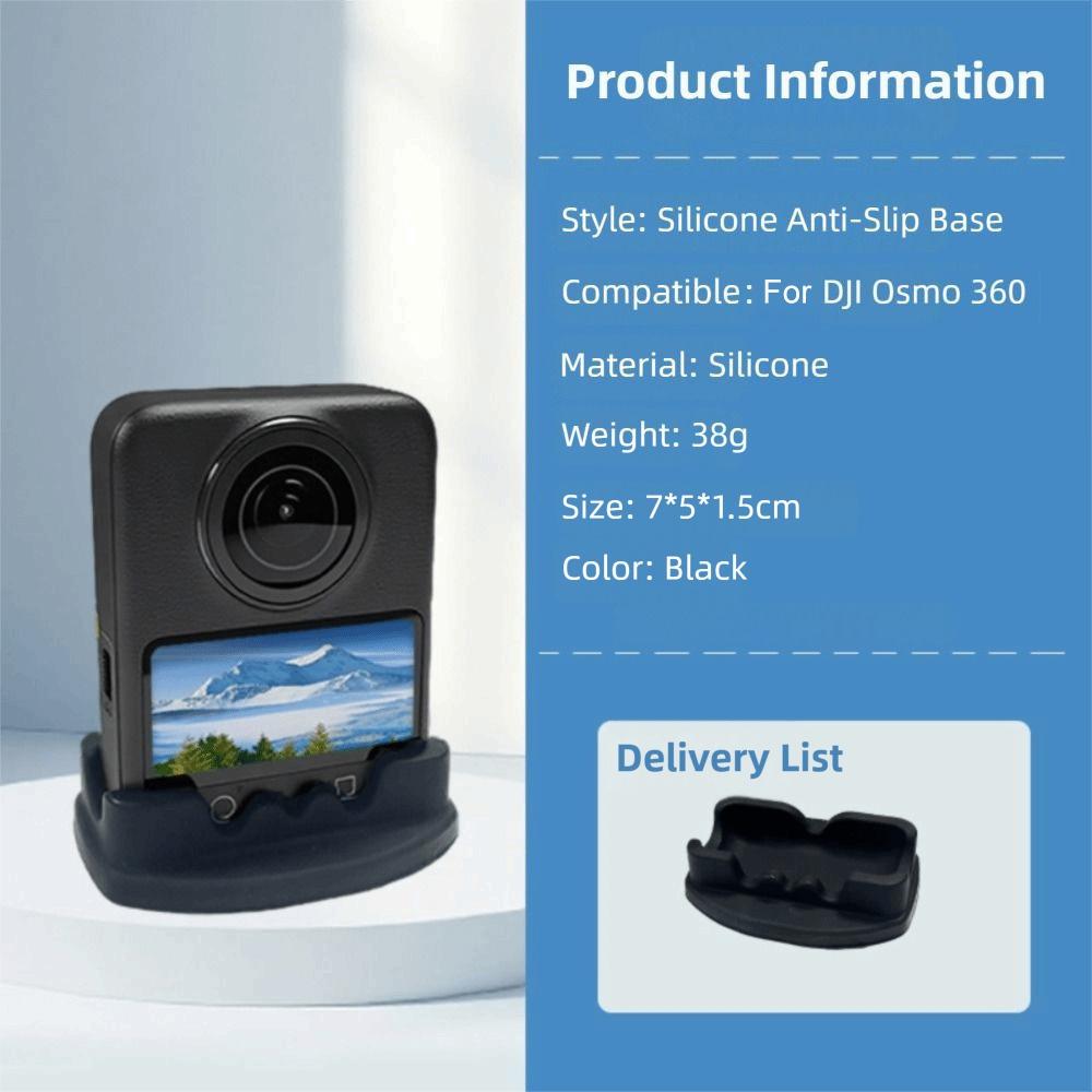 

Paste Type Camera Support Base Non-Slip Fixed Base Stand Premium Stand Holder for DJI Osmo 360 Vlog
